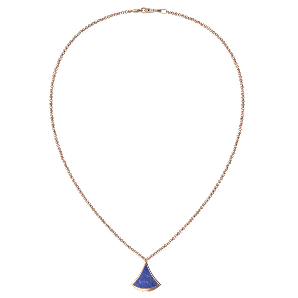 Колье из красного золота 585 пробы c лазуритом