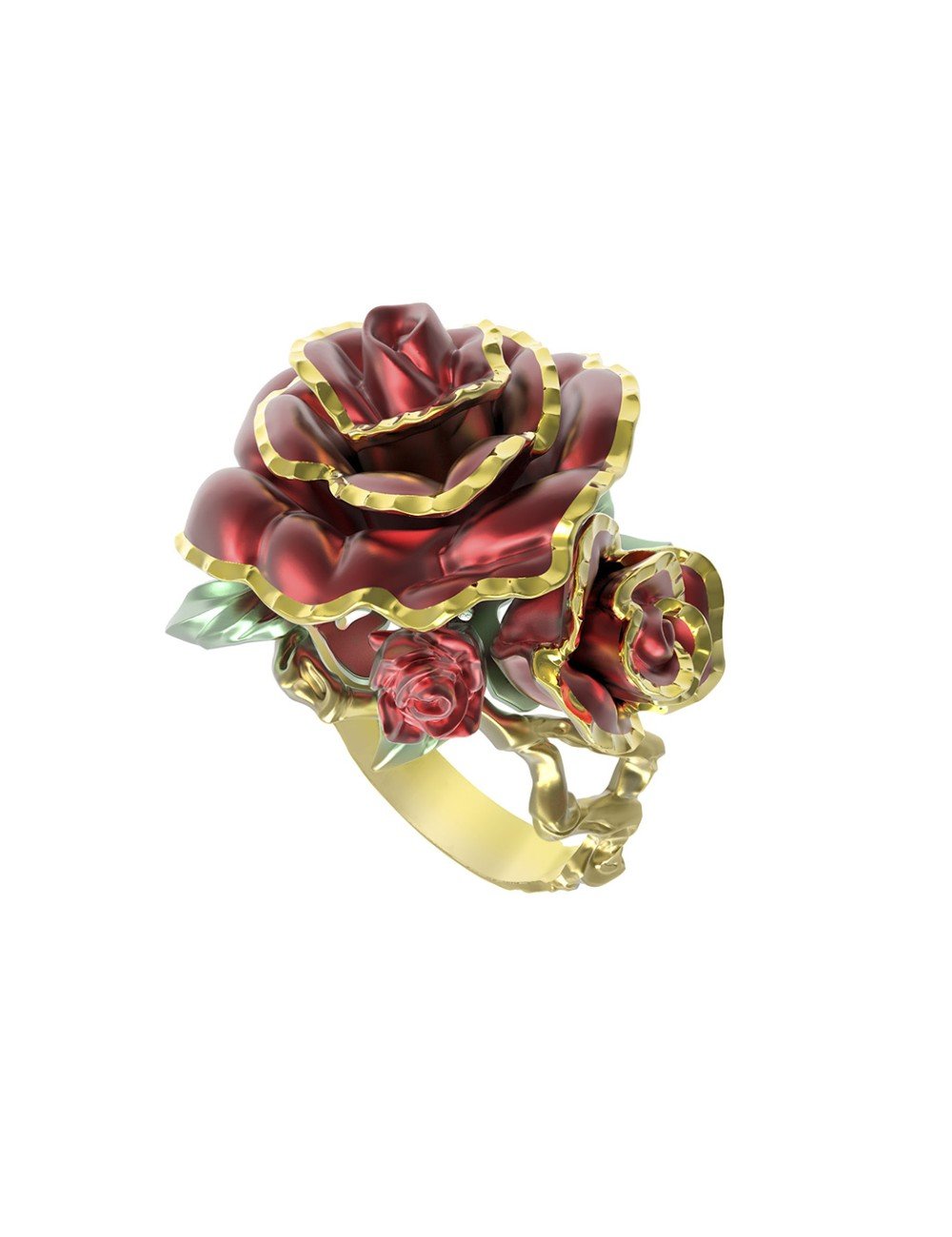 Кольцо из лимонного золота