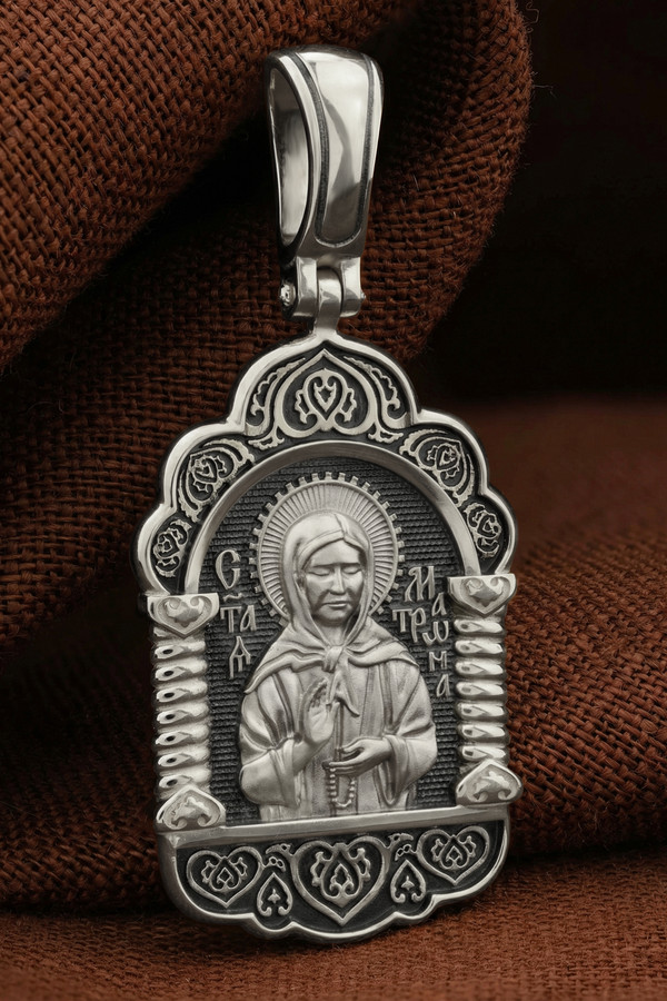 Образок из белого золота 585 пробы