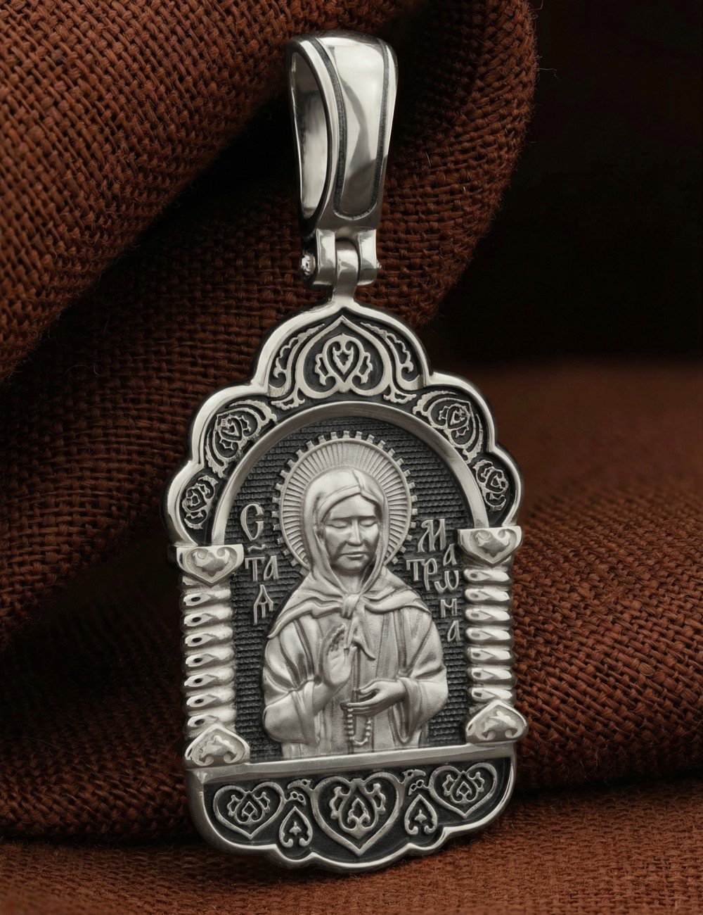 Образок из белого золота