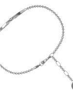 Браслет из белого золота c бриллиантами и ониксом