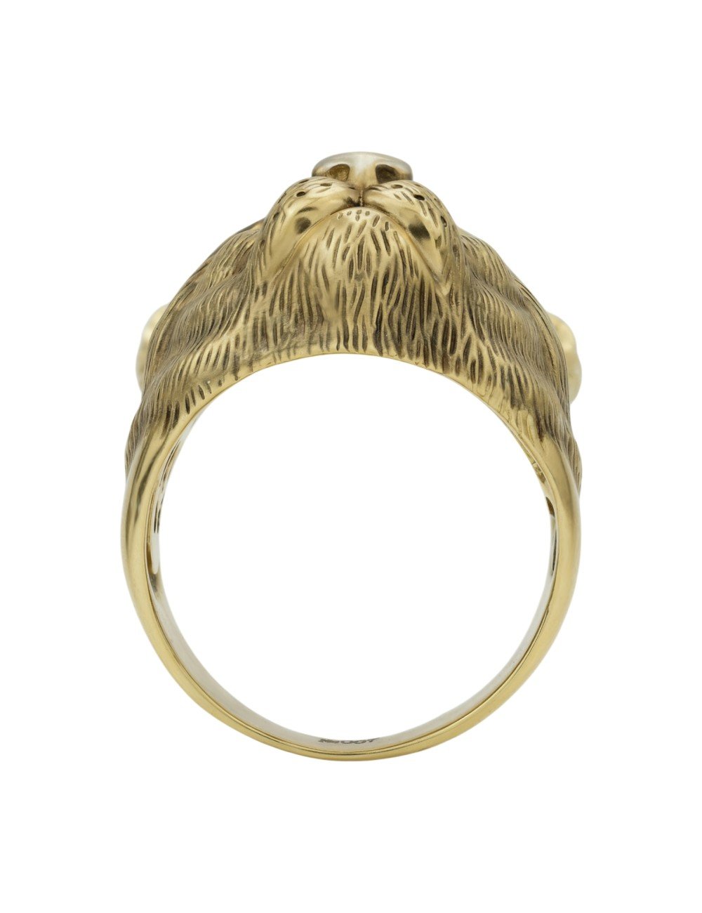 Кольцо из лимонного золота c эмалью