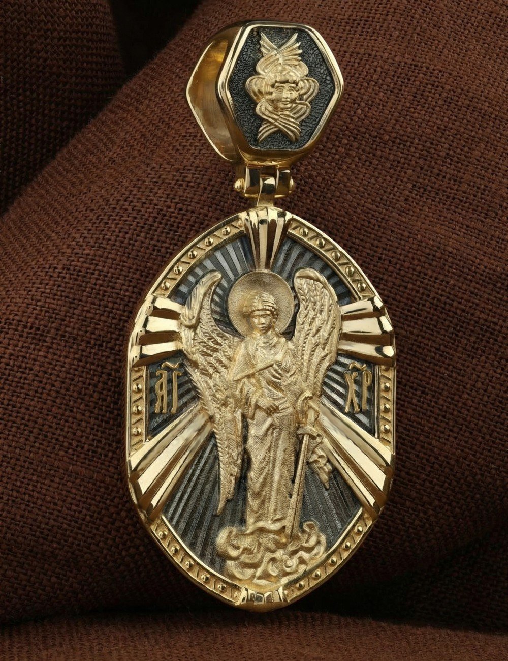 Образок из лимонного золота