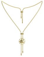 Колье из лимонного золота