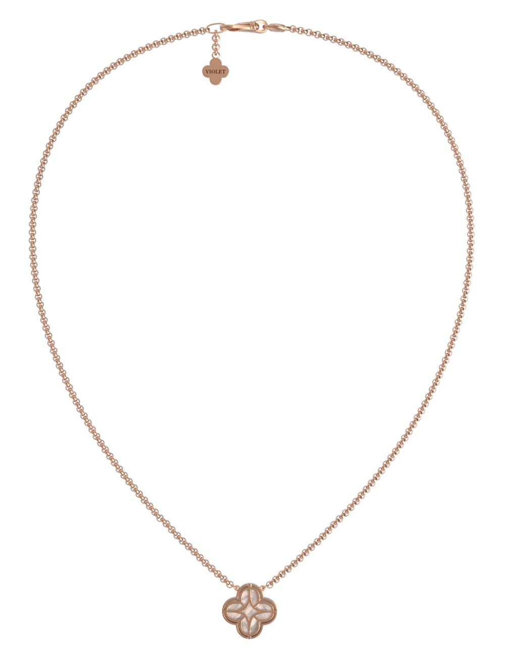 Колье из золота c бриллиантами и перламутром