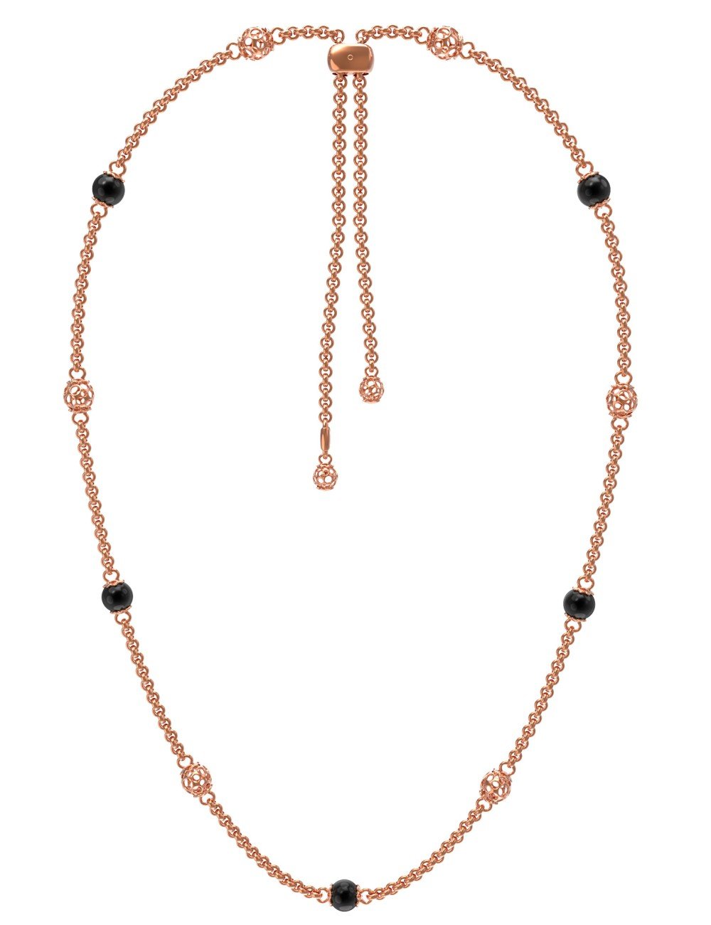 Колье из золота c ониксом