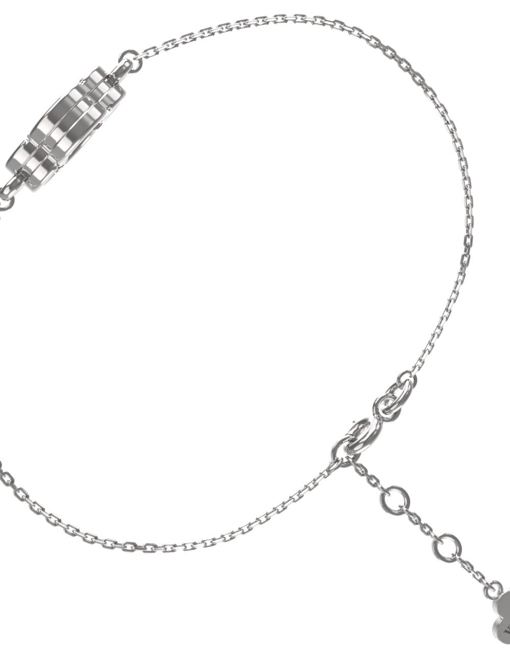 Браслет из белого золота c перламутром