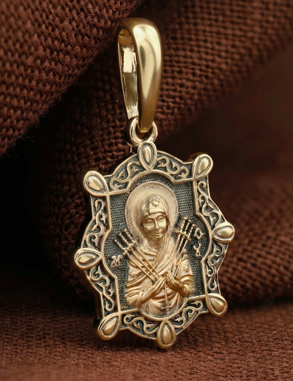 Образок из лимонного золота