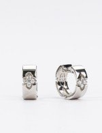 Серьги из белого золота c бриллиантами