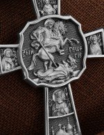 Крест из белого золота