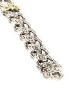 Браслет из серебра и золота c рубином