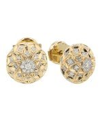 Серьги из золота 585 пробы c бриллиантами