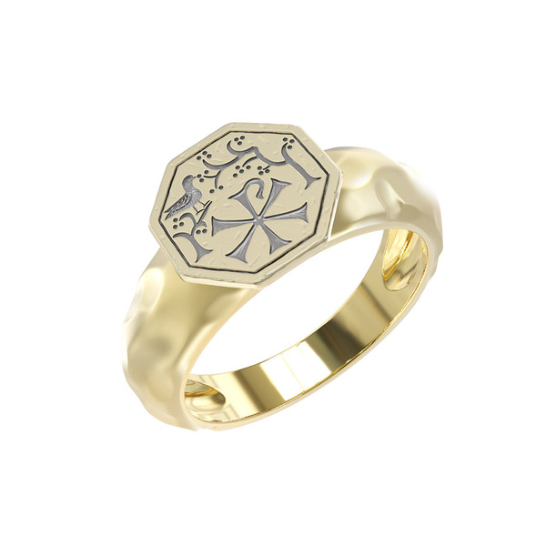 Кольцо из лимонного золота 585 пробы