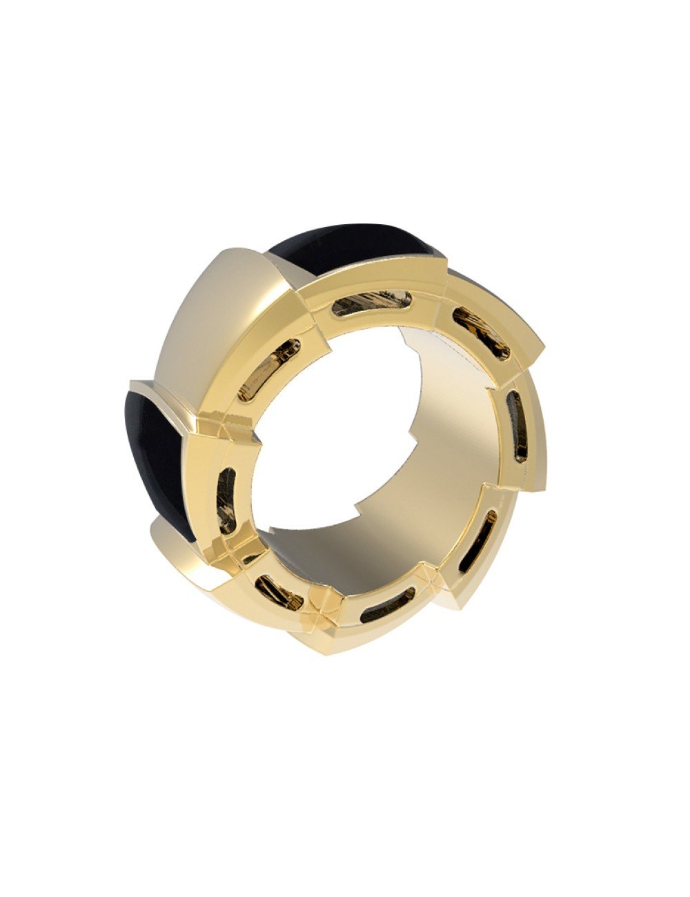 Подвеска из лимонного золота c ониксом