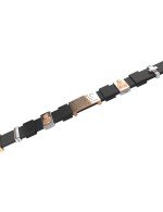 Браслет из золота c кожаным шнурком