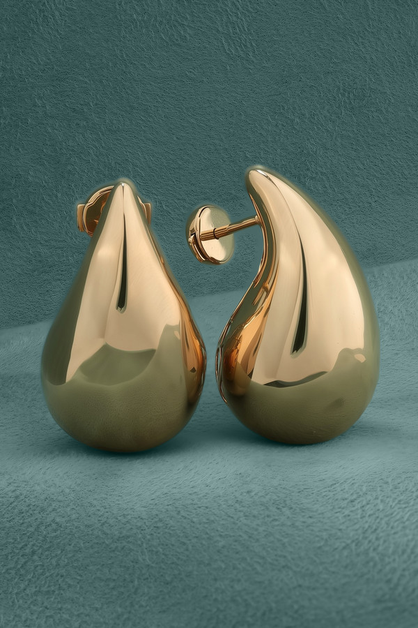 Серьги из красного золота 585 пробы