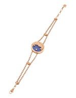 Браслет из золота c бирюзой и лазуритом