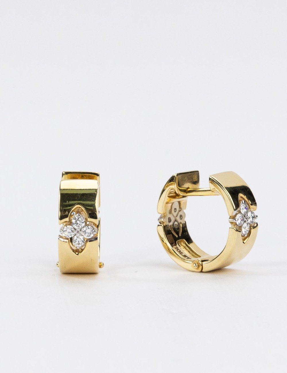 Серьги из лимонного золота c бриллиантами