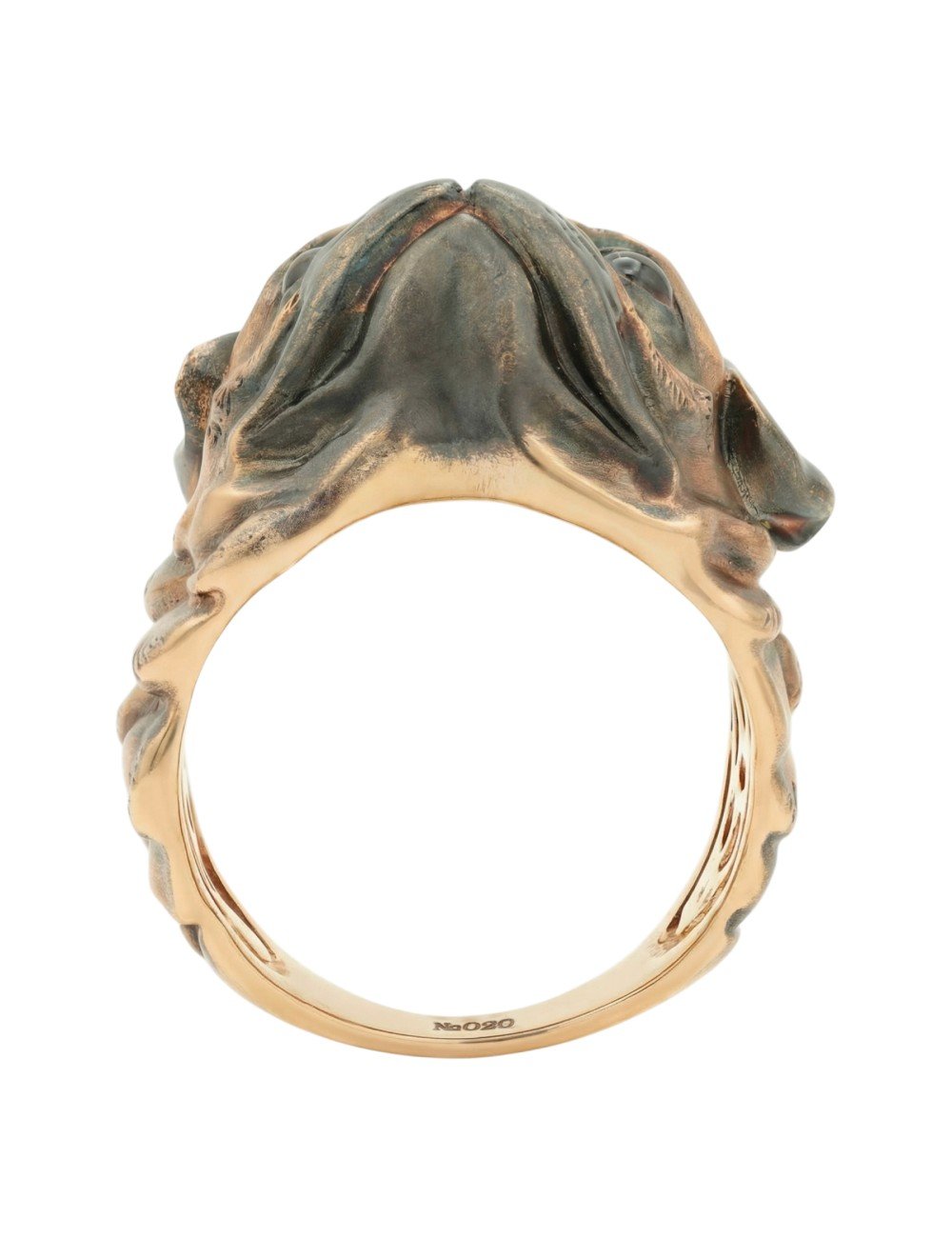 Кольцо из золота c эмалью