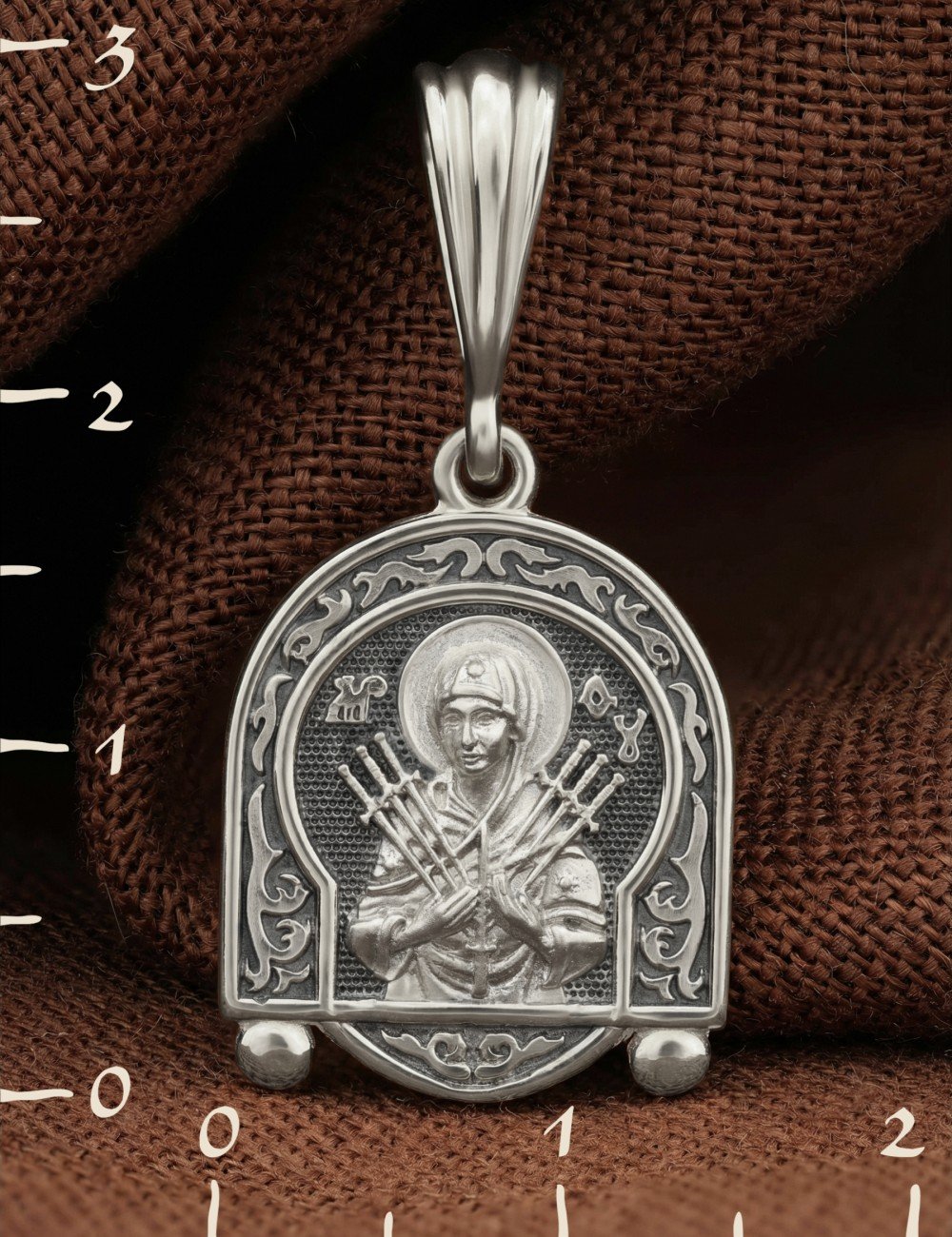 Образок из белого золота