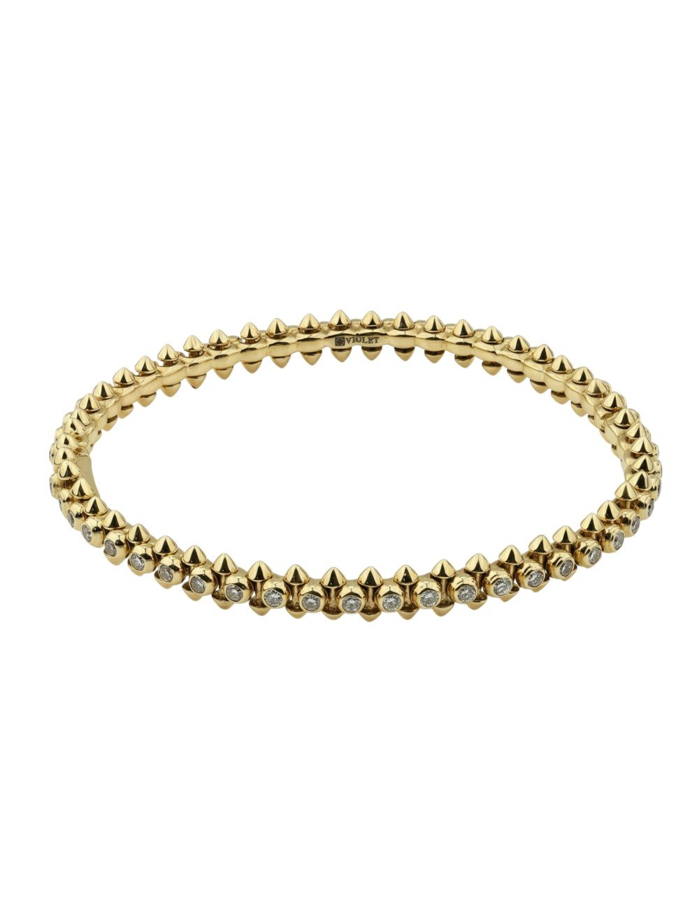 Браслет из лимонного золота c бриллиантами