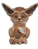 Подвеска из золота c эмалью и фианитом