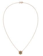 Колье из золота c малахитом