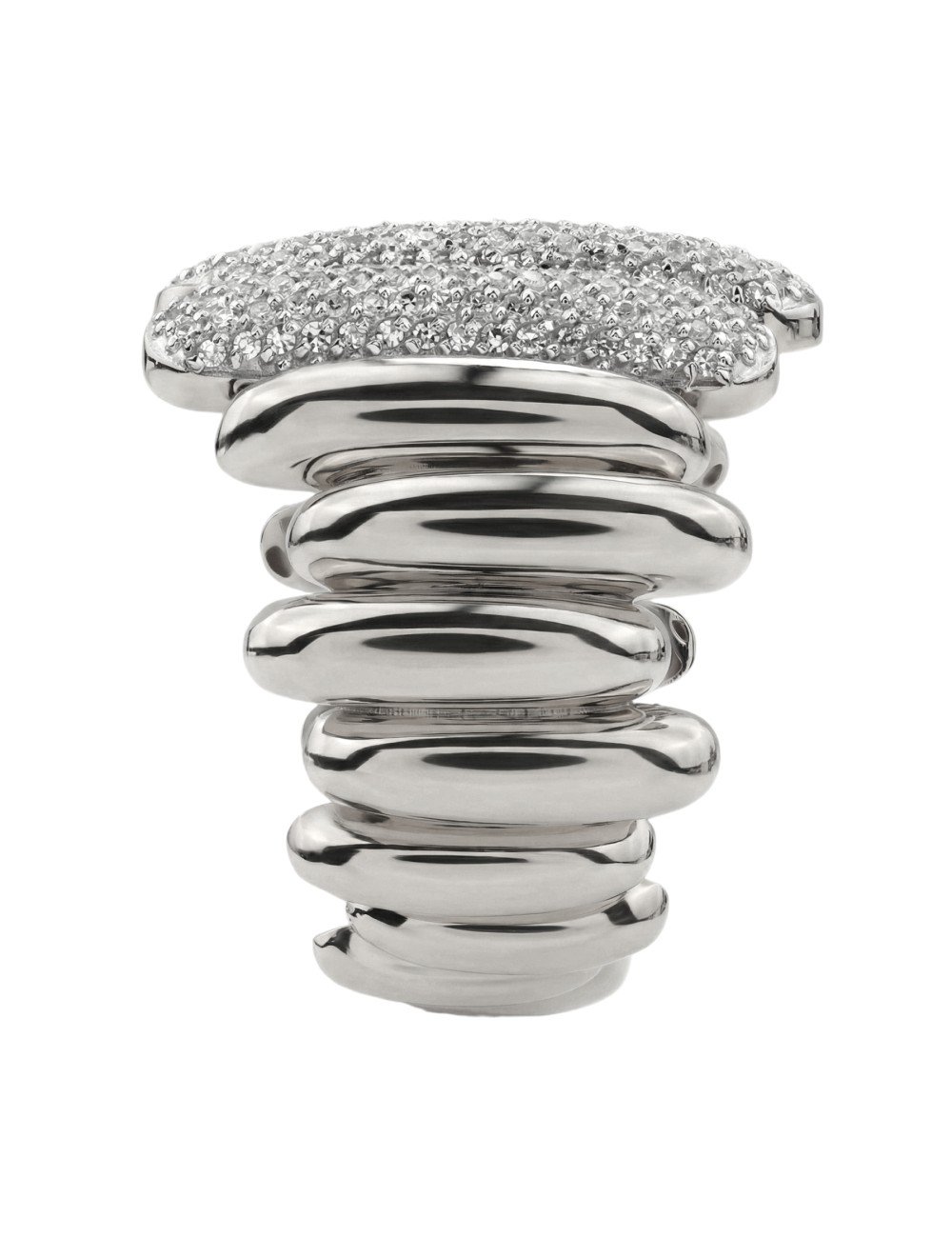 Кольцо из белого золота c бриллиантами