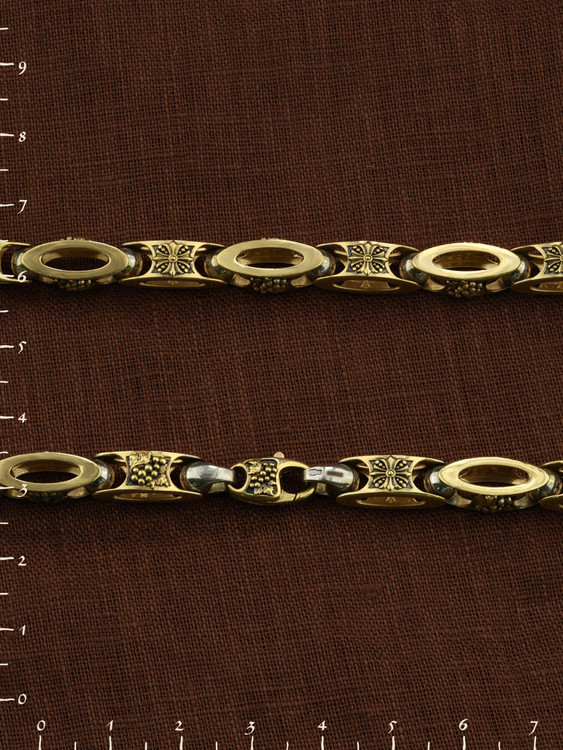 Цепь из лимонного золота 585 пробы