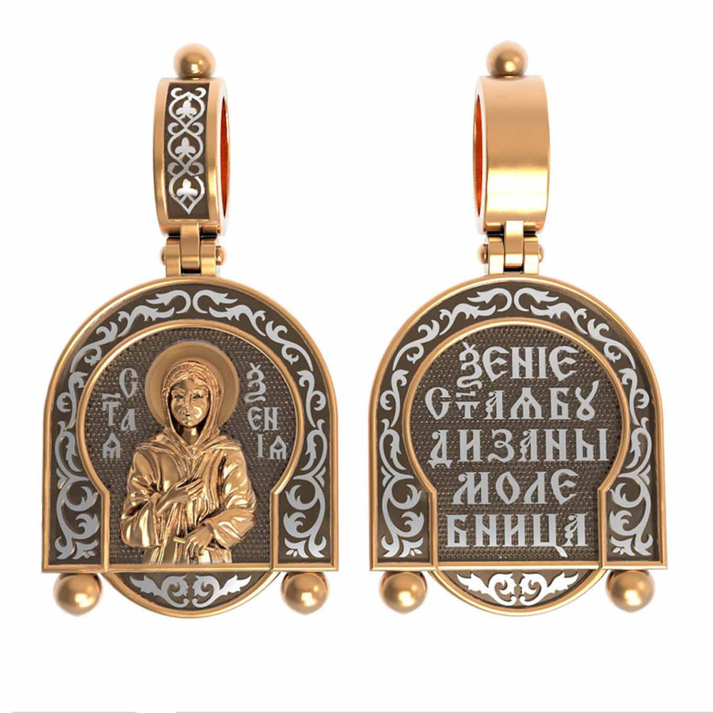 Образок из красного золота 585 пробы