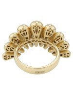 Кольцо из лимонного золота c бриллиантами