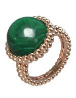 Кольцо из золота c малахитом