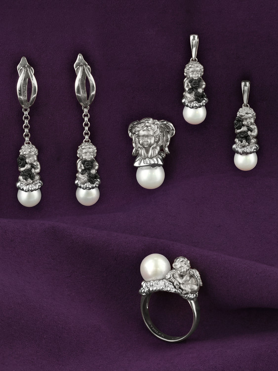 Подвеска из белого золота 585 пробы