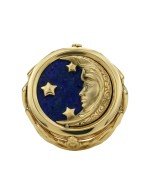 Кольцо из лимонного золота c бирюзой и лазуритом