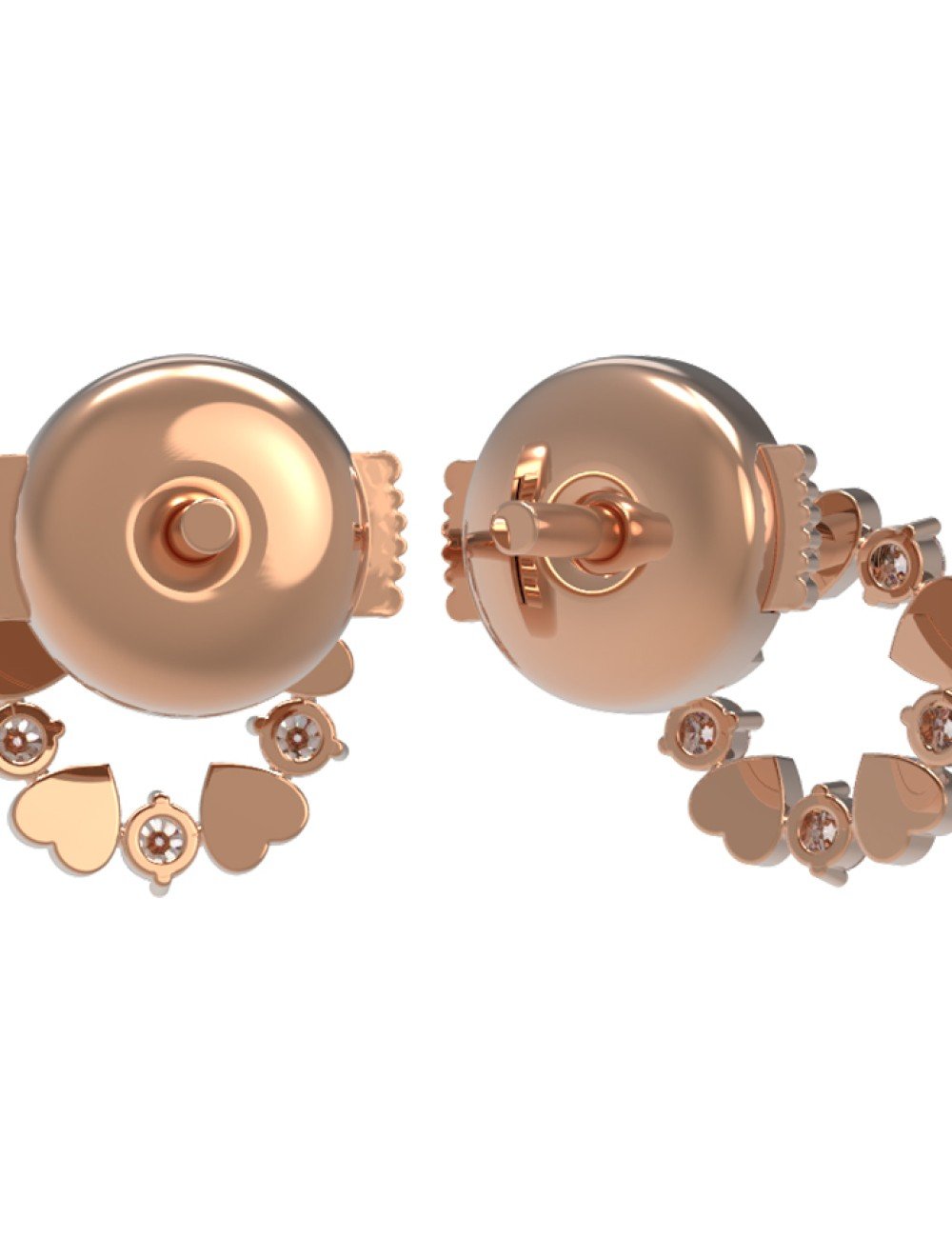 Серьги из золота c бриллиантами