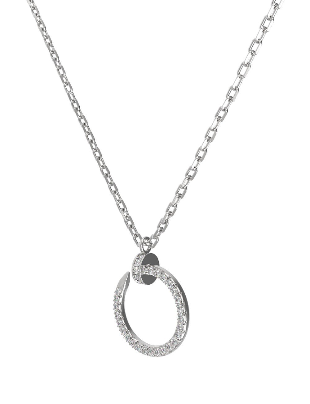 Колье из белого золота c бриллиантами