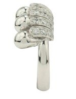 Кольцо из белого золота c бриллиантами