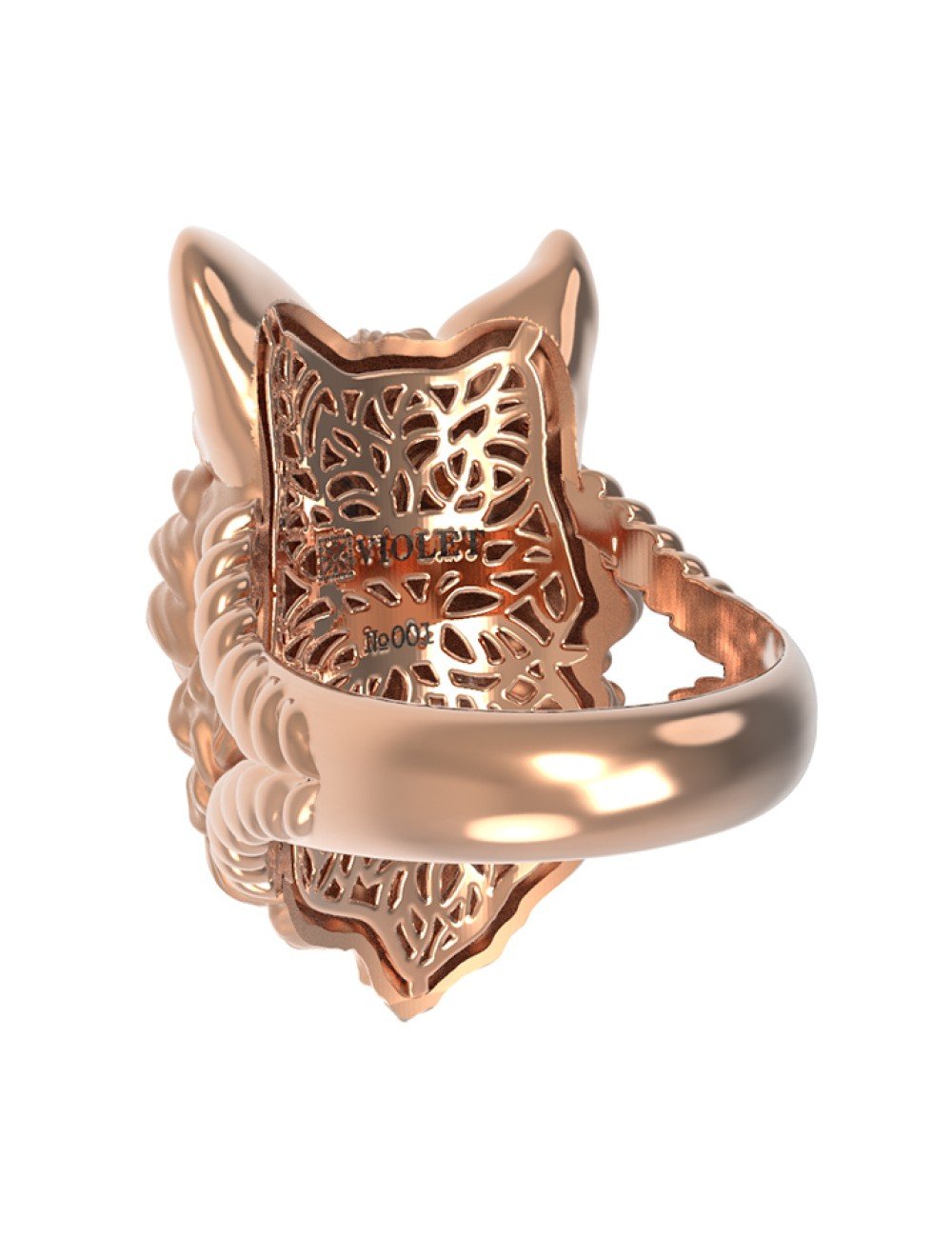 Кольцо из золота c эмалью