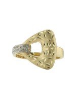 Кольцо из лимонного золота c бриллиантами