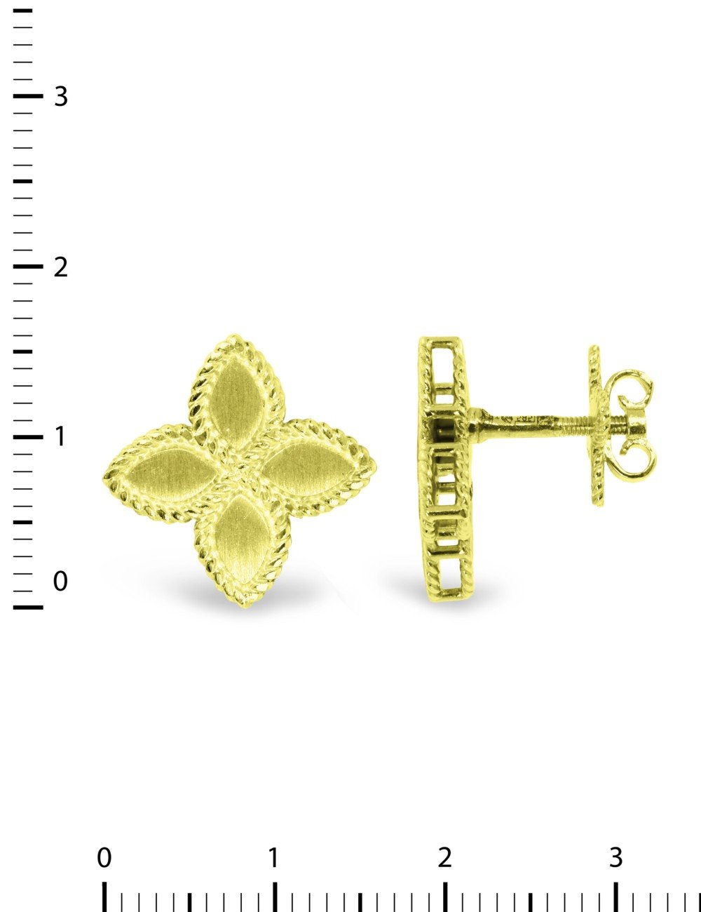 Серьги из лимонного золота