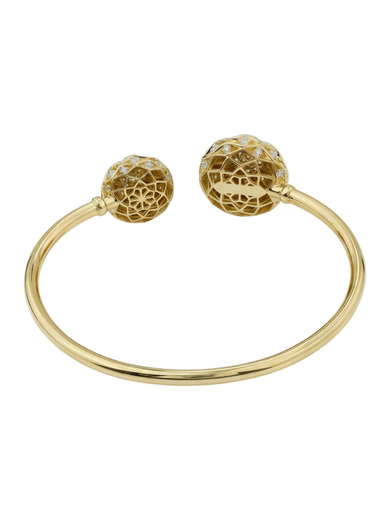 Браслет из лимонного золота 585 пробы c бриллиантами