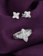 Кольцо из белого золота