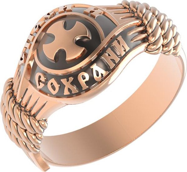 Кольцо из красного золота 585 пробы