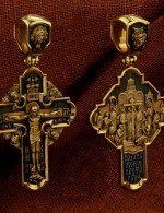 Крест из лимонного золота