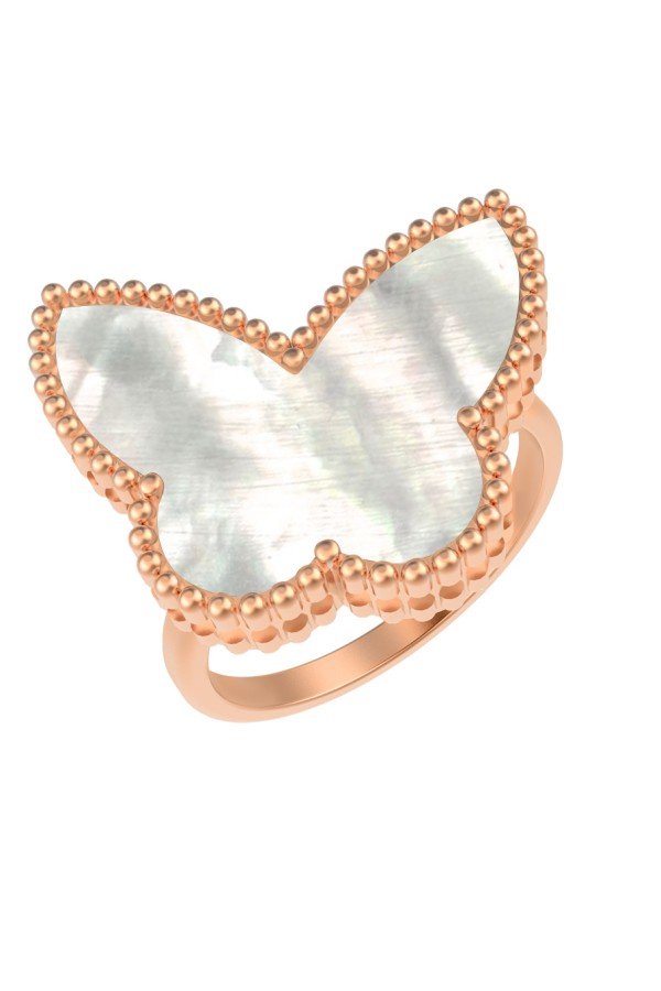 Кольцо из золота c перламутром