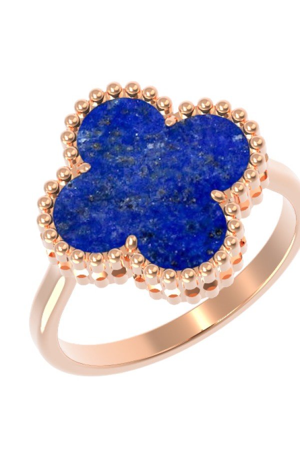 Кольцо из золота c лазуритом