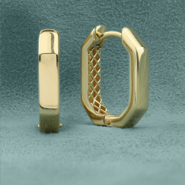 Серьги из лимонного золота 585 пробы