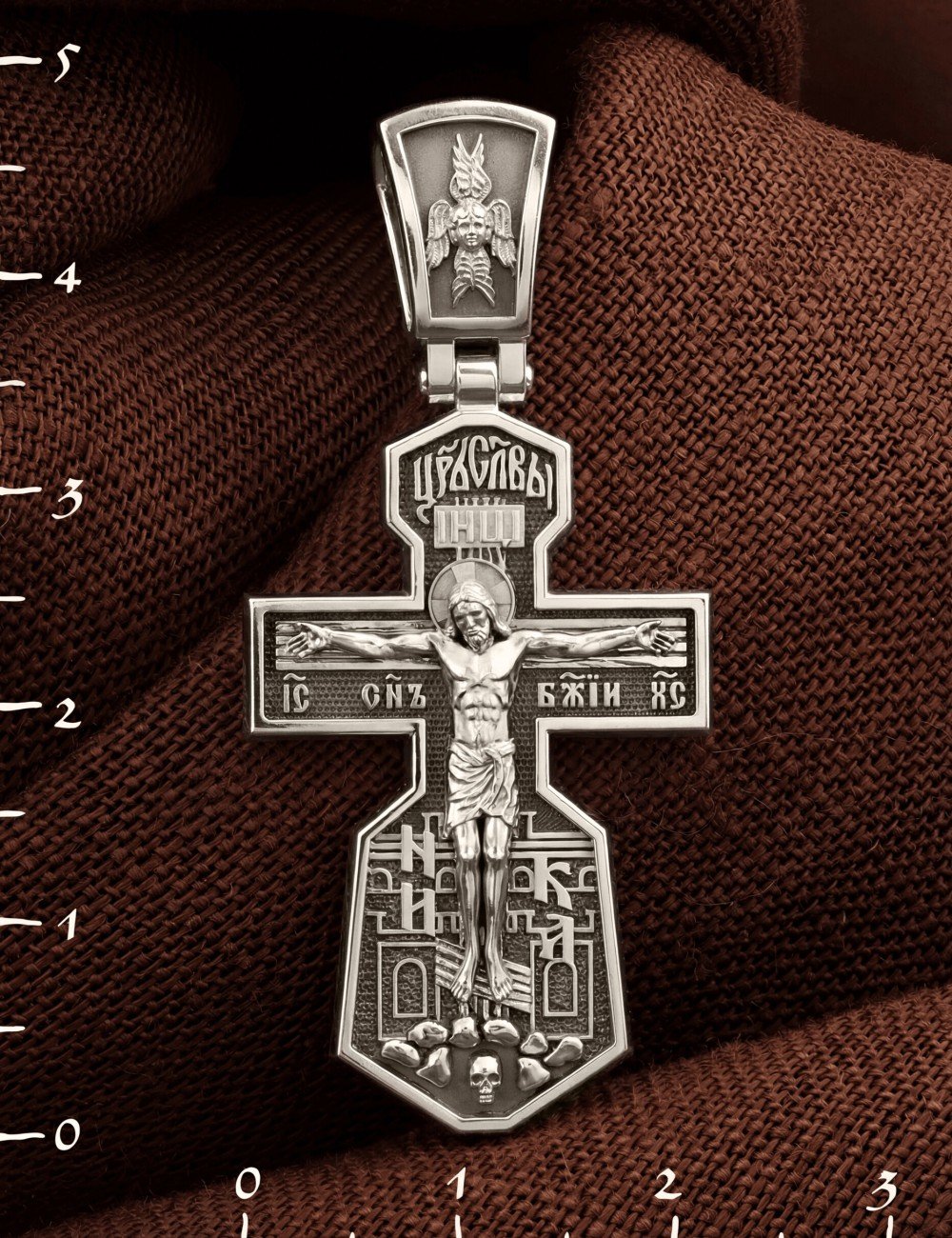 Крест из белого золота