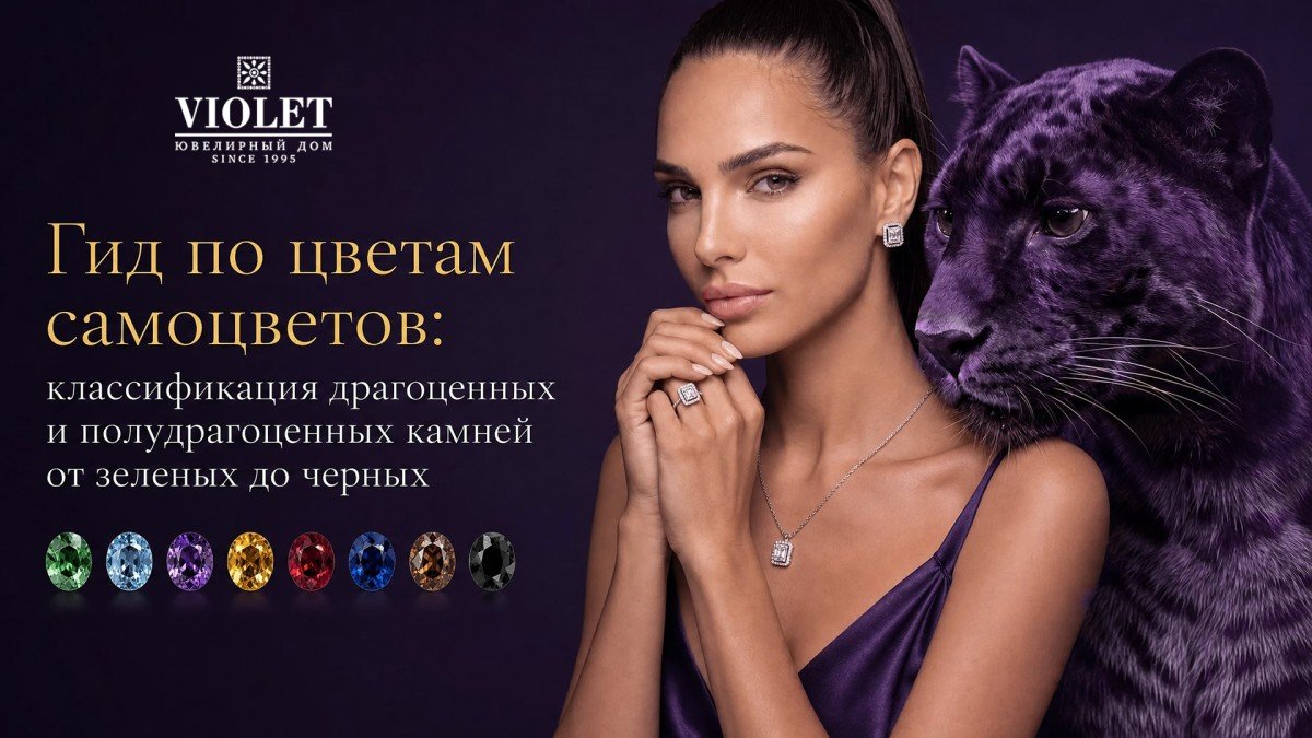 Гид по цветам самоцветов: классификация драгоценных и полудрагоценных камней от зеленых до черных