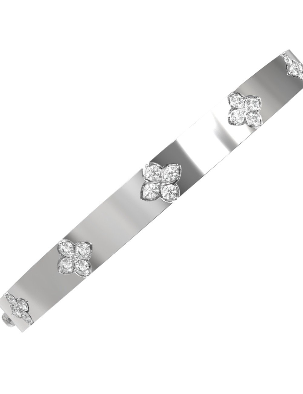 Браслет из белого золота c бриллиантами